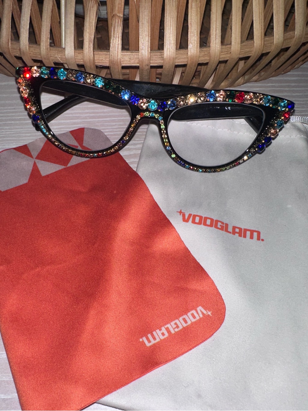 Vooglam Aludra Multicolored Rhinestone Cat-Eye Readers 3.0 — image 3 of 5
